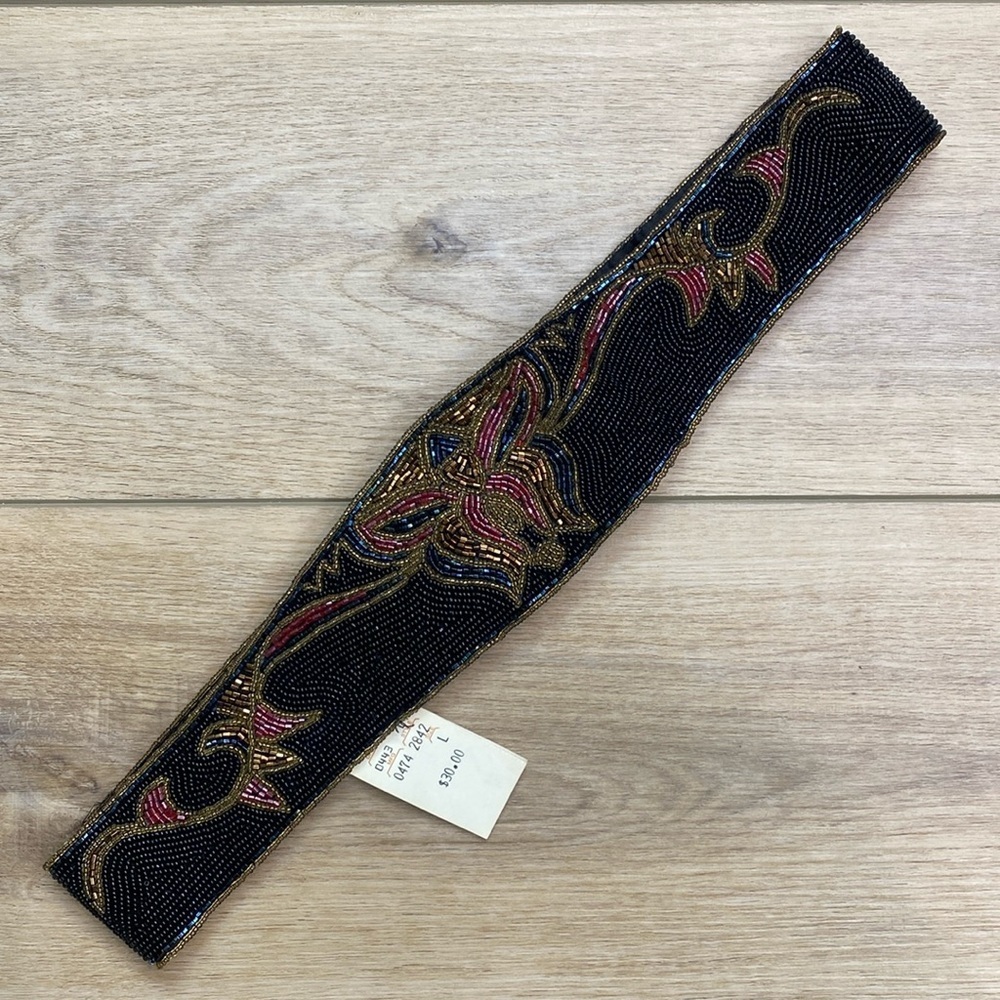 Vintage La Regal Beaded Waist Belt Whimsigoth Twee‎ READ
